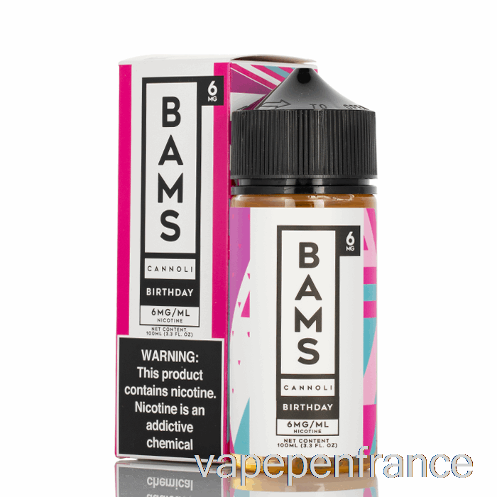 Cannoli D'anniversaire - Cannoli De Bam Bam - Stylo Vape 100 Ml 0 Mg